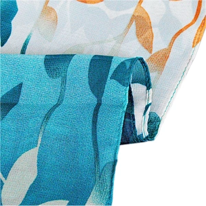Wool shawl dubai hijab wholesale hand painted silk scarf