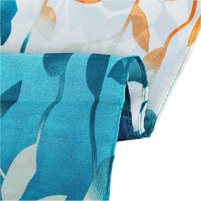 Wool shawl dubai hijab wholesale hand painted silk scarf