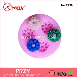 Wholesale fondant flower silicone molds for microwave cake