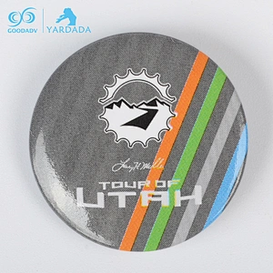 Exquisite gifts promotional custom brand metal tinplate button tin badge