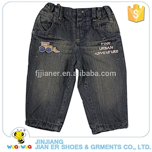 Wholesale custom fashion design kids casual jeans cotton pants