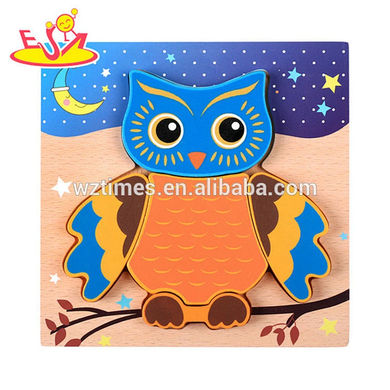 Hölzernes Formpuzzle des Spielzeugs 3d des nagelneuen Schildkrötenmusters für Baby W14D046