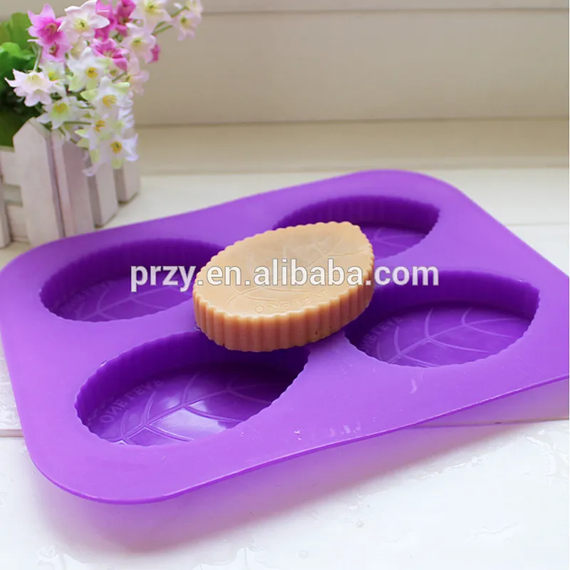 Top selling Handmade silicone leaf shape soap mold