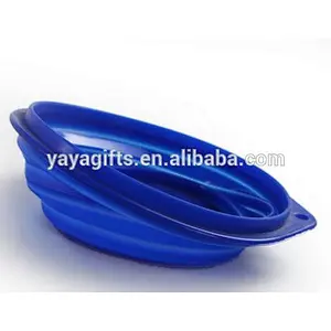 Food grade silicone pet bowl with collapsible