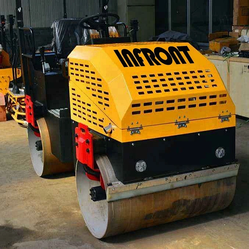 China wheel roaders diesel engine 1 ton hydraulic drive double road roller