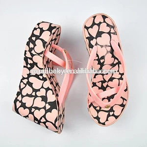 china New summer fashion high heel lady flip flops slippers