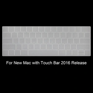 TPU transparent keyboard for macbook pro cover keyboard 13 15 Touch bar keyboard protector
