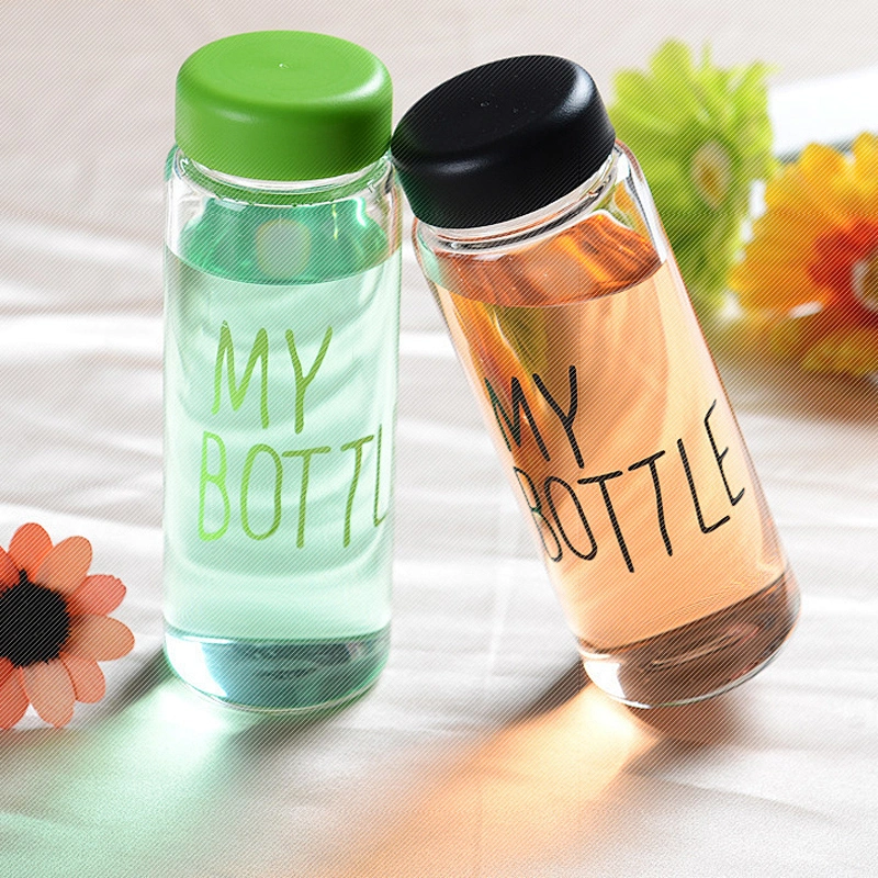 100% high borosilicate glass quality candy-color glass cup sealed lid for travel