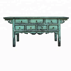 chinese antique distressed lacquered altar table living room furniture