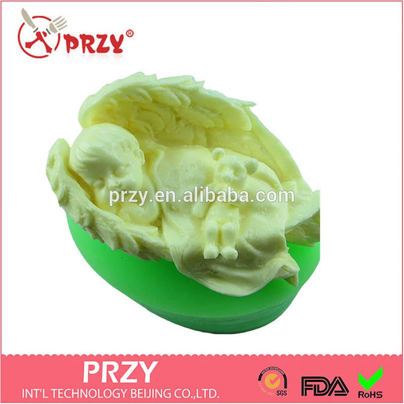 3D silicone baby doll molds/handmade silicone soap molds