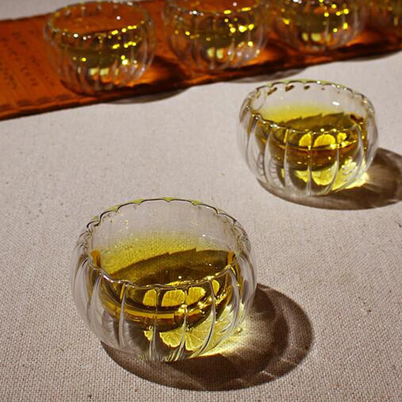 Guangzhou manufacturer best selling products shape small tea glass cup for tea ware
