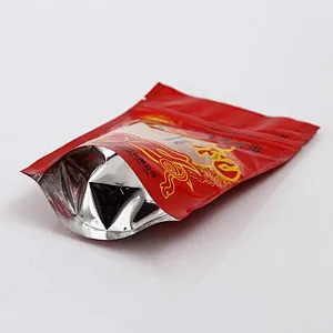 Custom wholesale red PE bag for wrapping goji berries