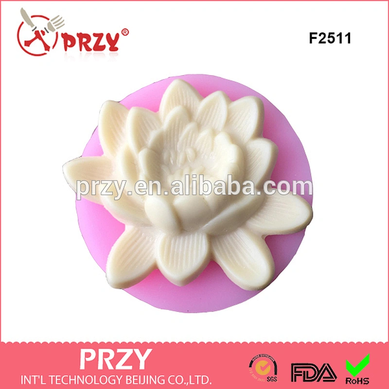 F2511 DIY Cake Tool Decoration Silicone lotus Fondant Mold flower lotus silicone mould