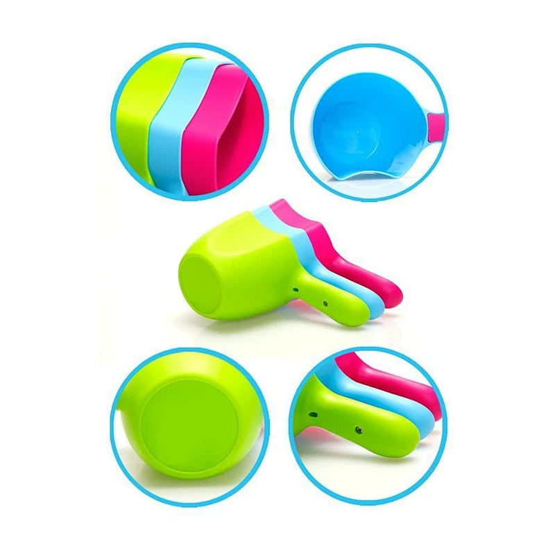 Baby Bath Water Scoop Plastic Cup Bailer for Kids Shower