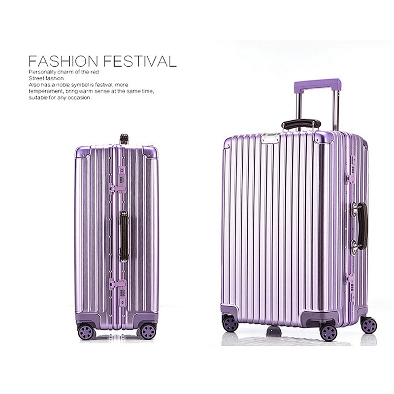 28'' Light Weight Traveling Luggage Set High Quality Customized Colorful Suitcase 4 Wheels Trolley Plastic Suitcase