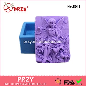 Beautiful faery angel silicone soap mold