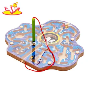 wholesale new design childhood wooden magnetic maze toy for sale W11H031