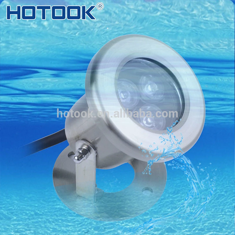 12V~24V Stainless Steel 3W IP68 LED Underwater Waterproof Light