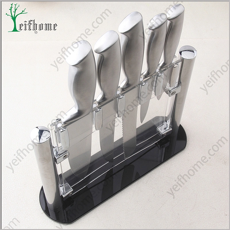 Wholesales stainless steel knife set with forged abs handle