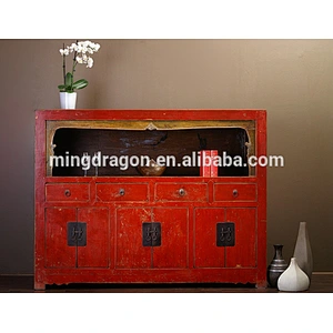Antique home furniture wooden showing cabinet