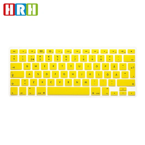 Dust-proof laptop skin swedish custom silicone keyboard Cover for Mac book Air 11
