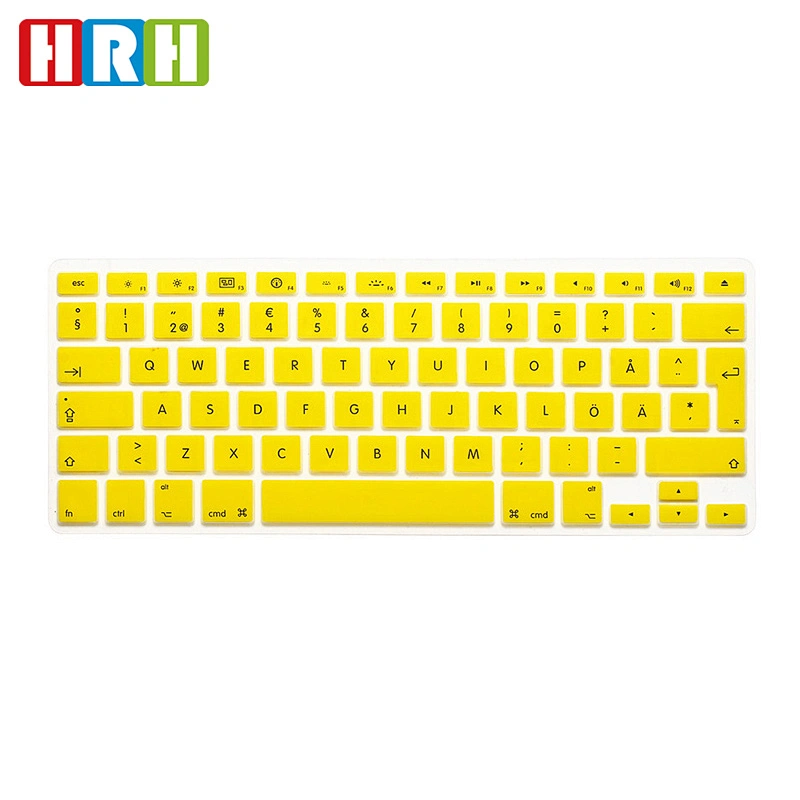 Dust-proof laptop skin swedish custom silicone keyboard Cover for Mac book Air 11