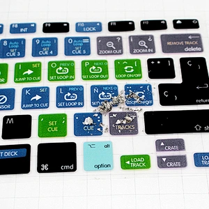 Unique Gift Ideas Durable Serato DJ shortcuts keyboard skin ODM Functional Silicone Keypad Covers For Mac computer and laptop