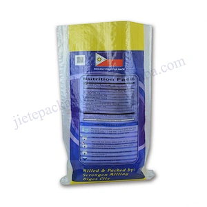 25kg transparent plastic design printing pp woven cheapest rice bag