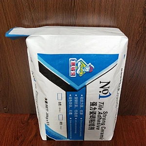Kraft paper cement bag with logo printing 5kg, 10kg for putty powder , tile adhesive Industrial use