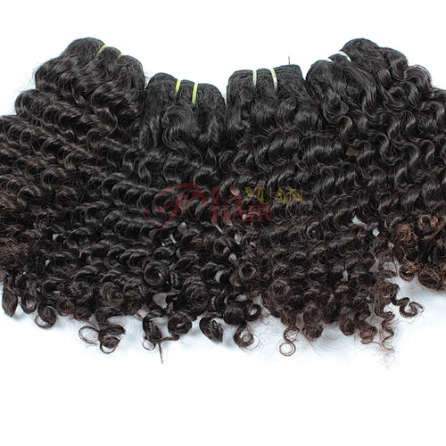 100% Brazilian virgin curly human hair weave extensions