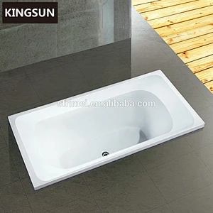 Cheap White Color Clear Acrylic Wash Tub Small Bathroom Deep Bathtub