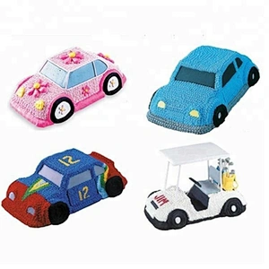 Aluminum car Fondant cake baking Tools Cartoon ice mold jelly silicone mold