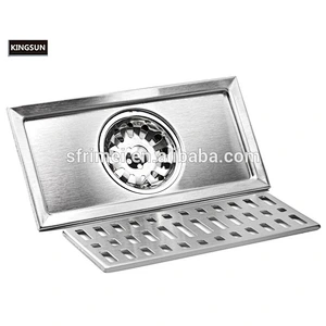 Hot Sale Bathroom Stainless Steel Rectangular Shower Floor Drain