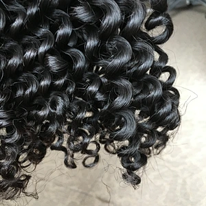 The best selling curly human hair raw indian hair unprocessed virgin cuticle aligned hair from india