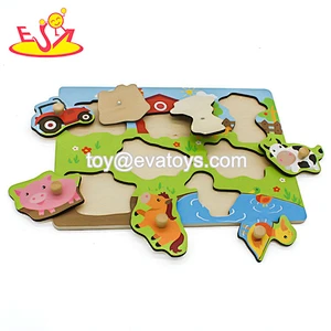New arrival first educational wooden peg puzzles for children W14M148