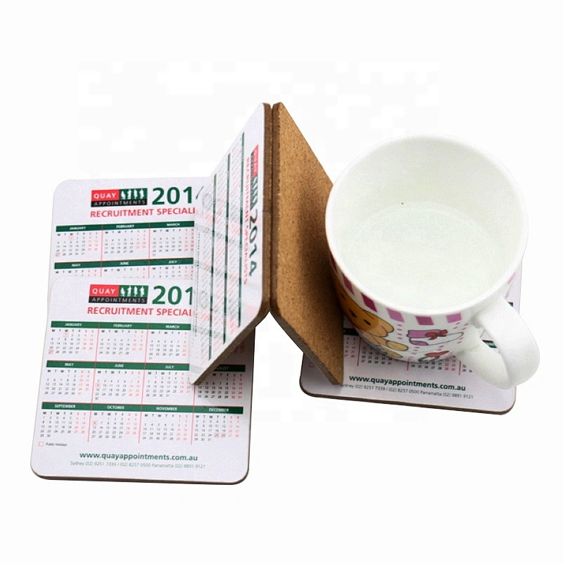 2018 Hot Sell Custom multicolor mixed colors cup tea drink coaster