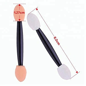 Custom private label single shimmer makeup eyeshadow blending brush packaging applicator