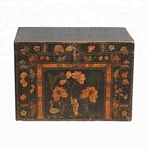 chinese antique rustic furniture Beijing & painted trunk box