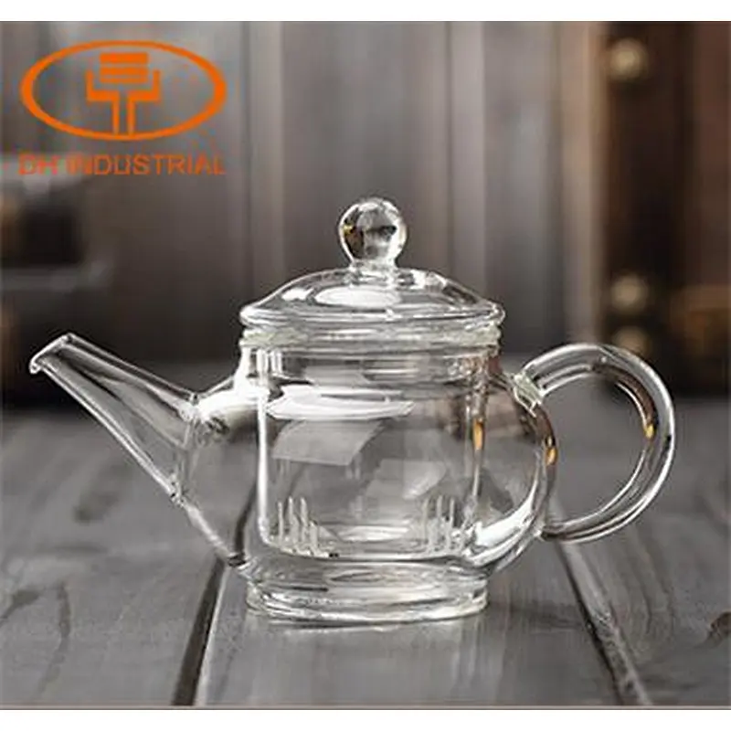 Guangzhou manufacture cheap price borosilicate  glass tea pots with filter