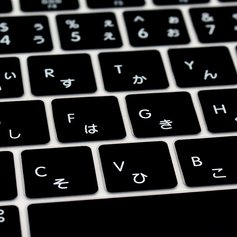 English version Keyboard Cover Silicone Skin for macbook 12 and For Mac NEW Pro 13 (No Touch Bar) ,Japanese Keyboard Protecter