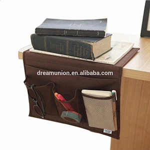 Home Bedside Pocket Bed Organizer Hanging Bag Phone Holder Book Magazine Storage