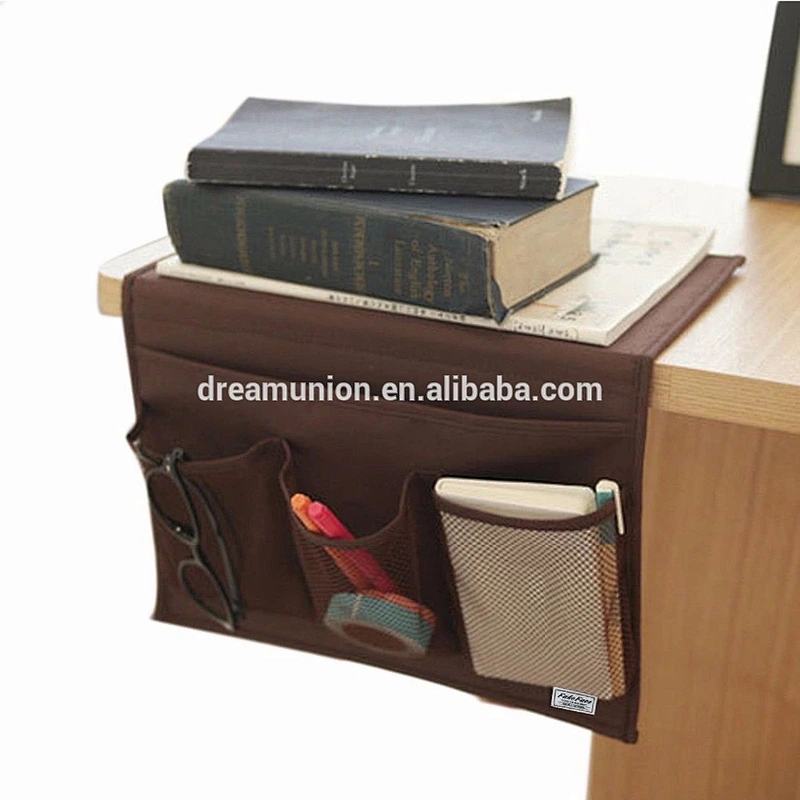Home Bedside Pocket Bed Organizer Hanging Bag Phone Holder Book Magazine Storage