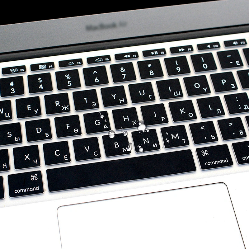 China Factory Laptop Custom Mongolian custom keyboard Silicone Keyboard Skin For macbook 11 inch air 116 inch laptop skin