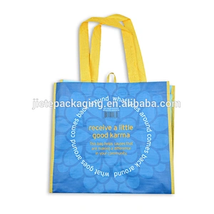 Disposable customized plastic pp woven shopping bag