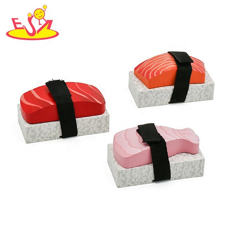 2018 New hottest children wooden toy sushi set for pretend play W10B273