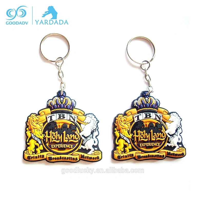 Guangzhou pvc rubber new products 3d pvc keychain accessories custom soft pvc rubber charms