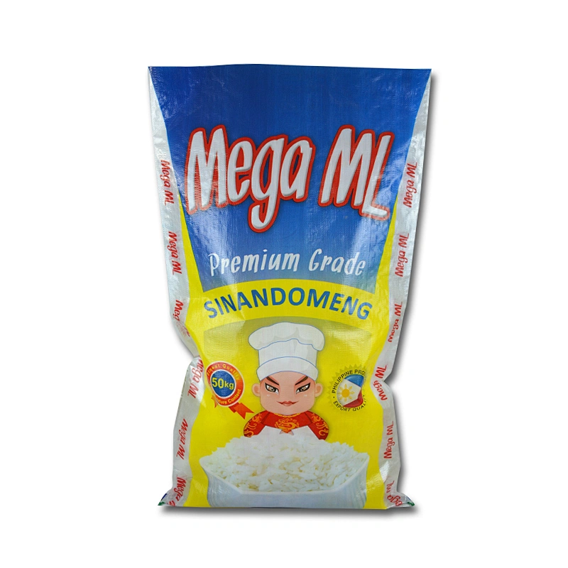 China supplier bopp laminated pp woven plastic rice packaging bag