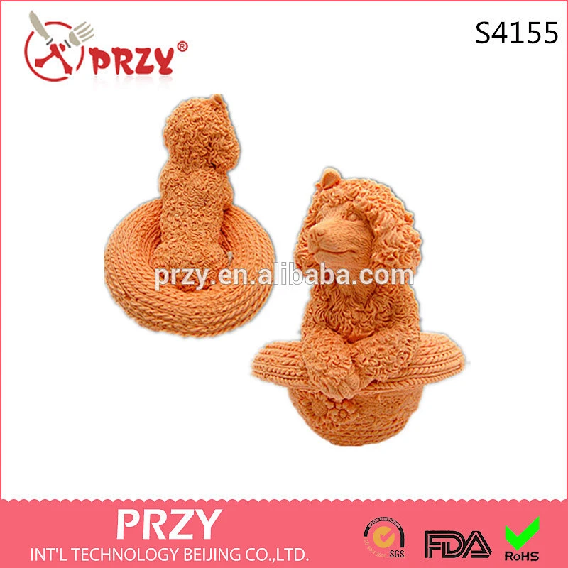 Puppy with a hat 3d silicone soap mold silicone molds for soap customer silicone mould