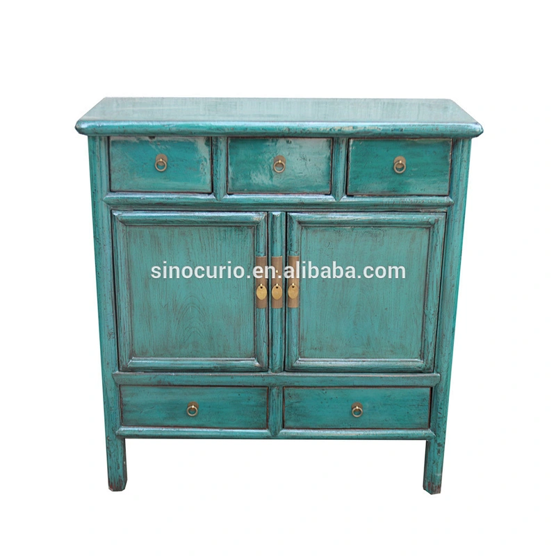 Chinese lacquer antique reproduction furniture cabinet- painted furniture