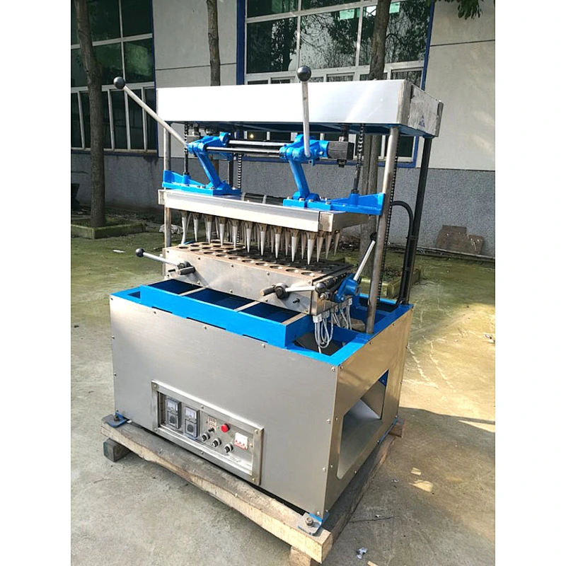 Electric Commercial Stainless Steel Cone Waffle Baker and Ice Cream Cone Maker Machine